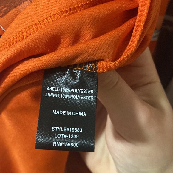 NWT Anthony Originals Printed Chiffon Midi Dress - 826-218 - Size 1X - Picture 6 of 6